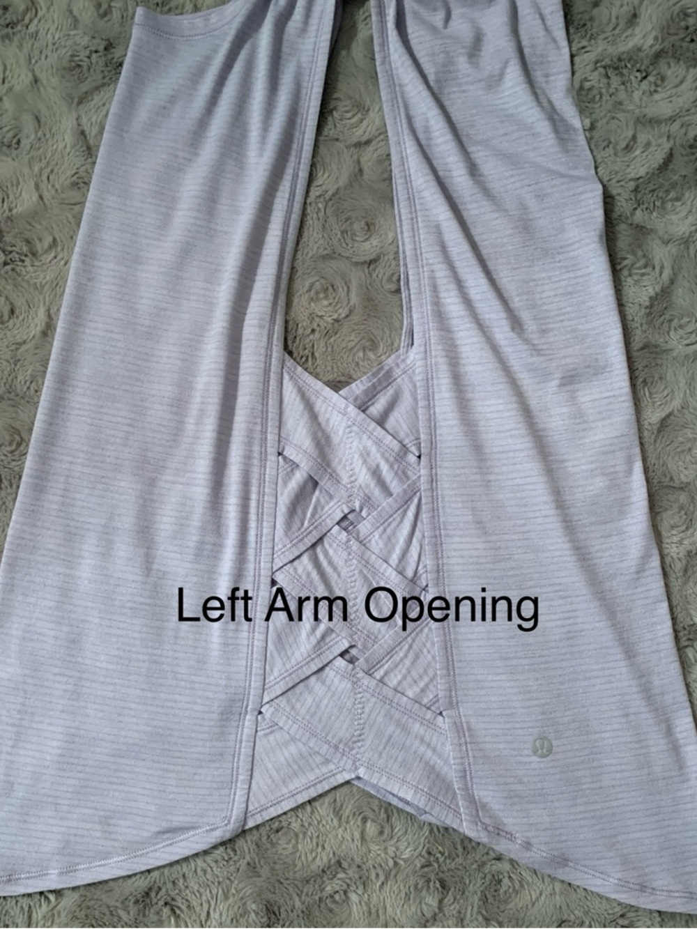 Lululemon Var-City Muscle Tank Top • Heathered Lilac • Braided Side Details - Picture 7 of 11